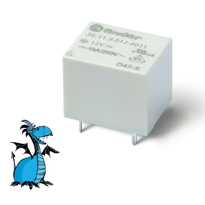 Ihned K Objednání FINDER Relé 36.11.9.012.4011, 1P/10A, 12V DC, AgSnO2