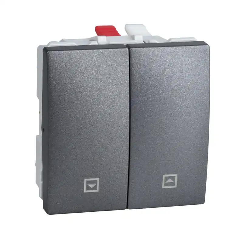 Vrácení Zdarma SCHNEIDER Spínač Unica č.1+1 žal. grafit 2mod