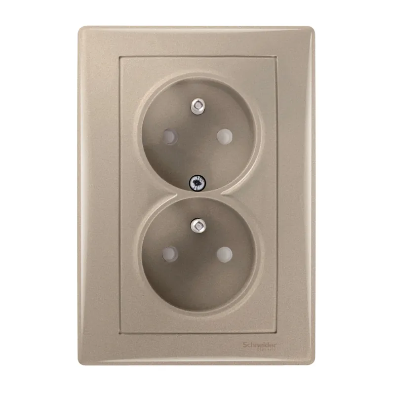 Záruka V Ceně SCHNEIDER Zásuvka Sedna 2x(2P+PE) titan