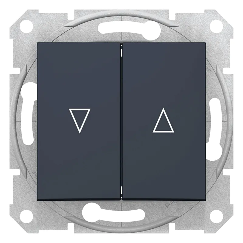 Vrácení Zdarma SCHNEIDER Ovladač Sedna tlač.žaluz.1/0+1/0 graphit