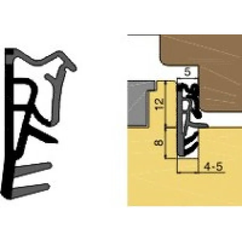 Vrácení Zdarma Těsnění profilové L 5000 hnědý rustikál