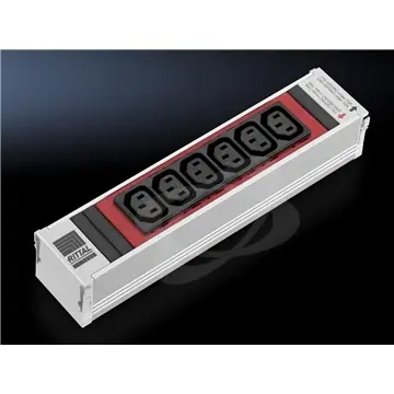 Levný IEC320 C13 6-fach rot