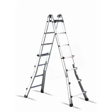 Originální Hliníkový teleskopický žebřík 2 x 6 do výšky 3 m