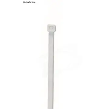 Značkový Vázací páska bílá 180 x 4,5 mm (100 ks)