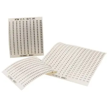 Značení svorek KSW 4 16/5,08 1-16 Ihned K Objednání