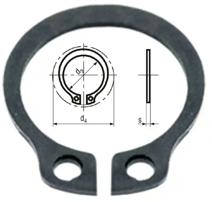 Záruka V Ceně DIN 471 23 A1 Kroužek pojistný vnější na hřídel, nerezový