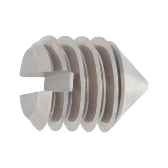 Záruka V Ceně DIN 553 5x10 šroub stavěcí s drážkou a hrotem, bez povrchové úpravy