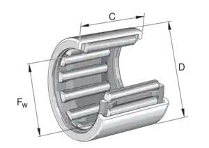 Výprodej HK 1622-ZW INA Jehlové ložisko