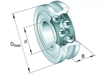 Výprodej LFR 50/5-4-2Z-HLC INA Ložisková kladka