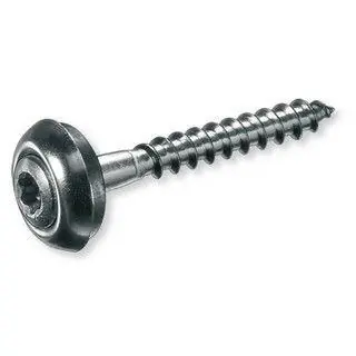 Výprodej DIN 7995P 4.5X45 A2 CU vrut se zápustnou čočkovitou hlavou s podložkou. křížovou drážkou. nerez A2 poměděný