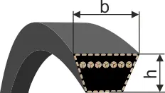 Výhodná Nabídka Klínový řemen 17x985 Li - B 1025 Lw Profi Rubena