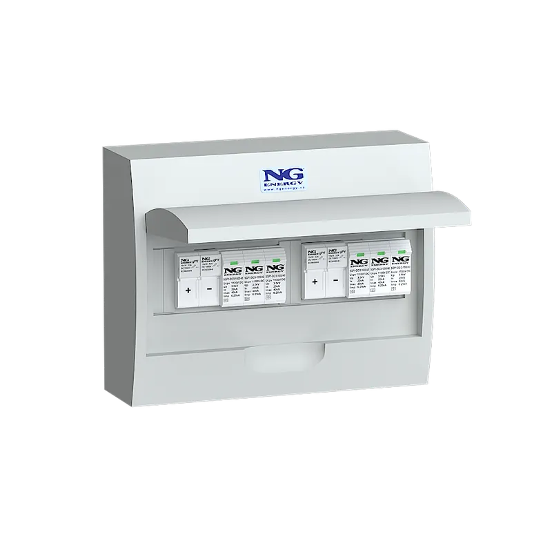 Must-Have 2x svodič přepětí DC T1+T2, 2x pojistkov