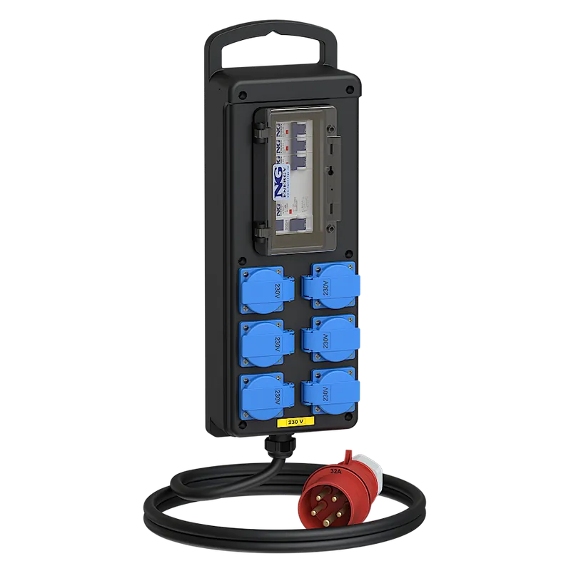 zás. 6x 16A 230V, 1x CEE 32A 5p 400V (vi Omezená Nabídka