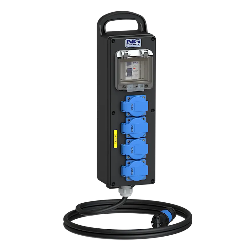 zás. 4x 16A 230V, chránič Značkový