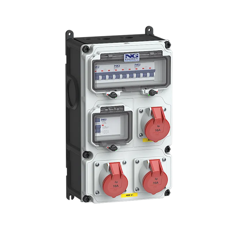 zás. 3x CEE 16A 5p 400V, chránič 4p, jis Novinka