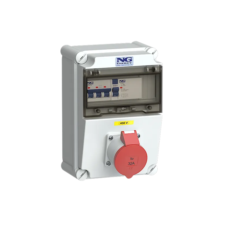 Vrácení Zdarma zás. 1x CEE 32A 5p 400V, chránič 4p, jis