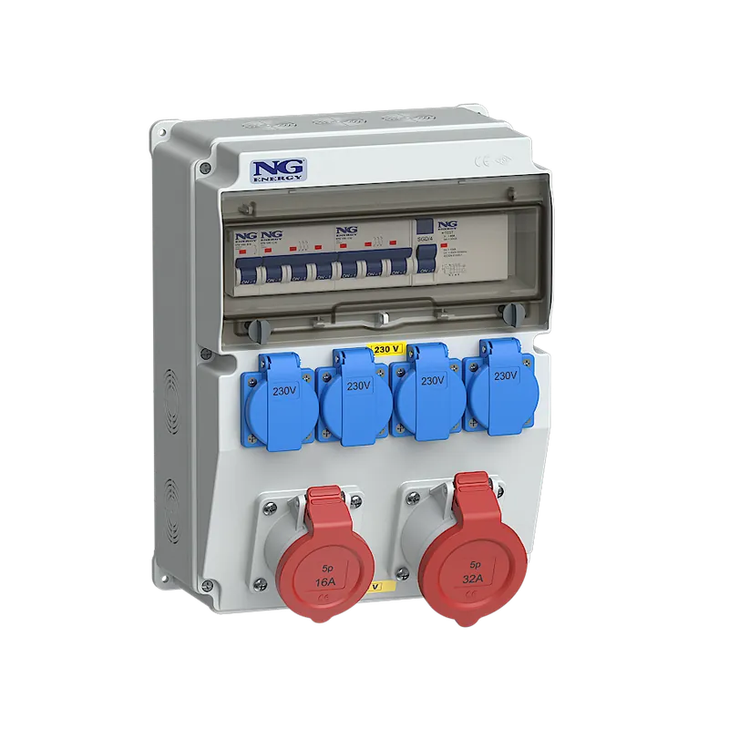 Značkový zás. 1x CEE 32A 5p 400V, 1x CEE 16A 5p 4