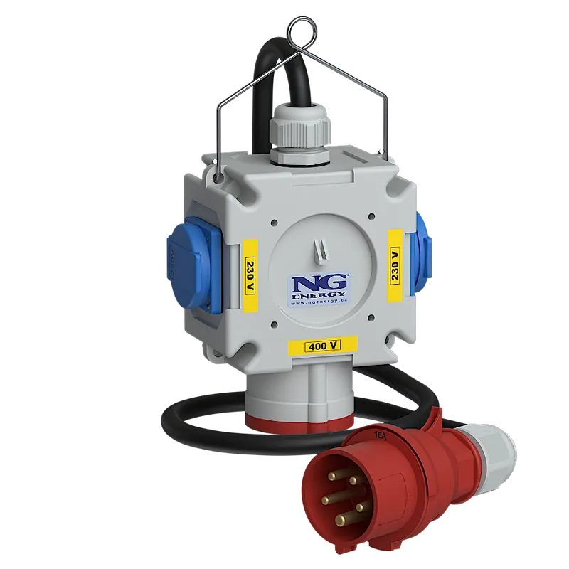 zás. 1x CEE 16A 5p 400V, 2x 16A 230V, 1x Dokud Zásoby Vydrží