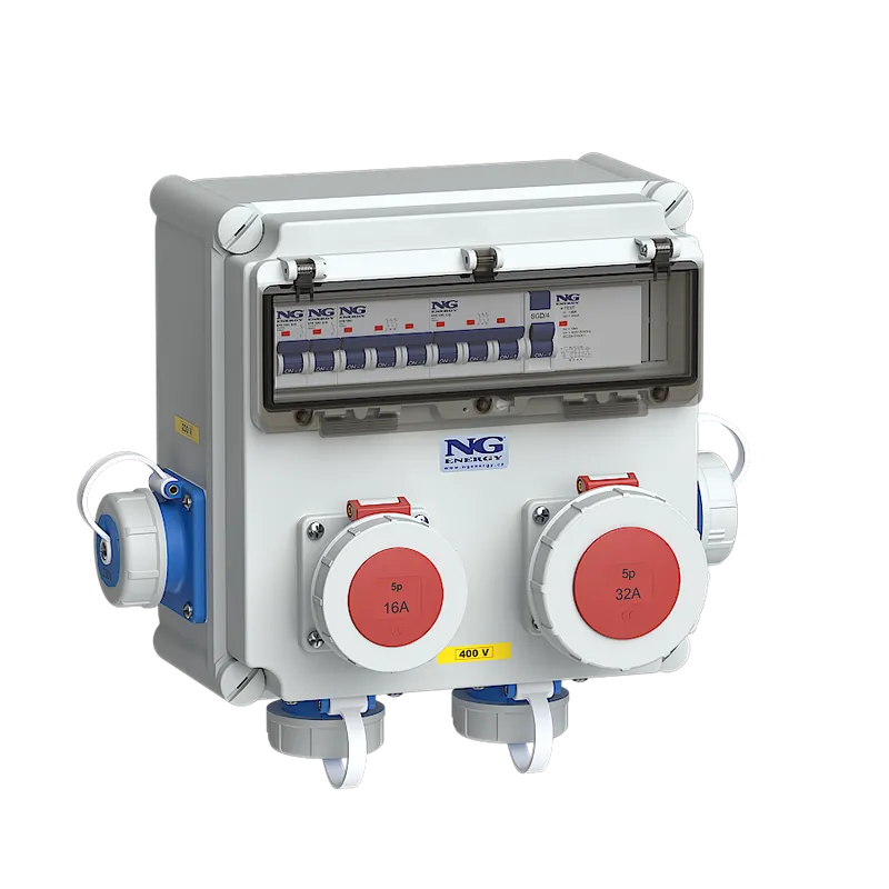 zás. 1x CEE 32A 5p 400V, 1x CEE 16A 5p 4 Novinka