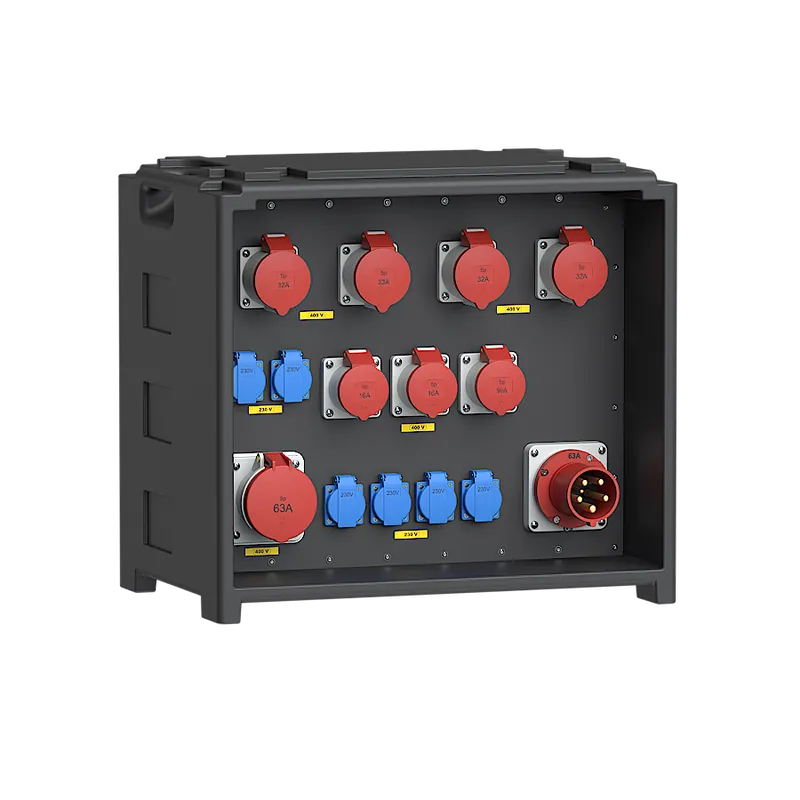 zás. 1x CEE 63A 5p 400V, 4x CEE 32A 5p 4 Autentický